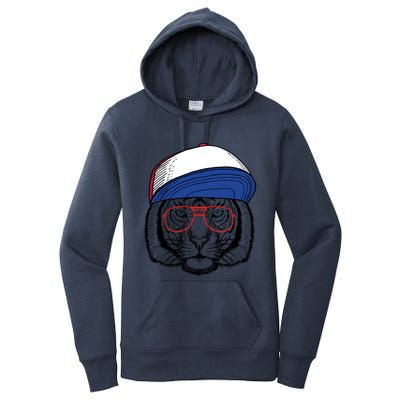 Cute Tiger With Glasses Meaningful Gift Women's Pullover Hoodie