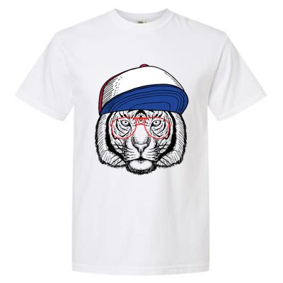 Cute Tiger With Glasses Meaningful Gift Garment-Dyed Heavyweight T-Shirt