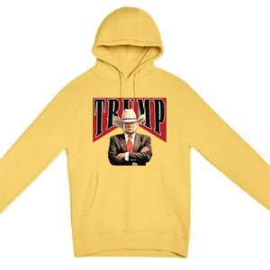 Cowboy Trump Western Trump Premium Pullover Hoodie