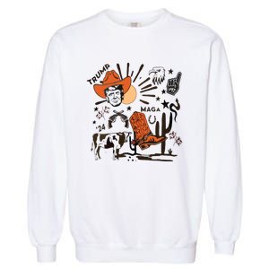 Cowboy Trump Western Trump Garment-Dyed Sweatshirt