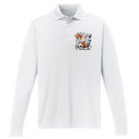 Cowboy Trump Western Trump Performance Long Sleeve Polo