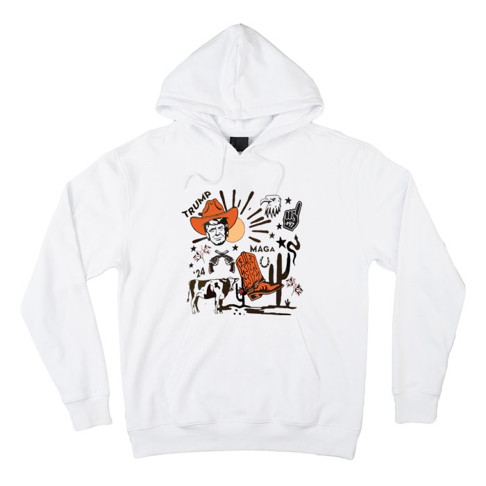 Cowboy Trump Western Trump Hoodie