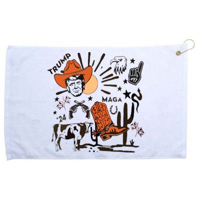 Cowboy Trump Western Trump Grommeted Golf Towel