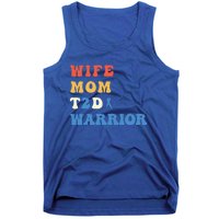 Cool T2d Warrior Type 2 Diabetes Mom Wife Diabetes Awareness Gift Tank Top