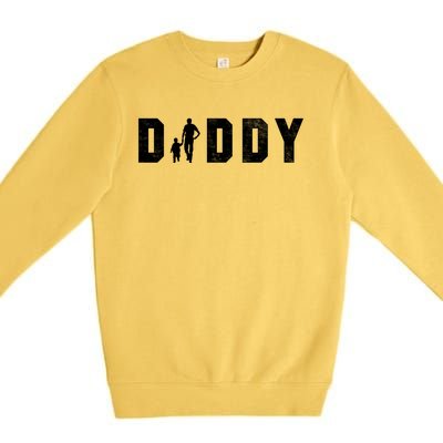 Cute The Word Daddy Gift Premium Crewneck Sweatshirt