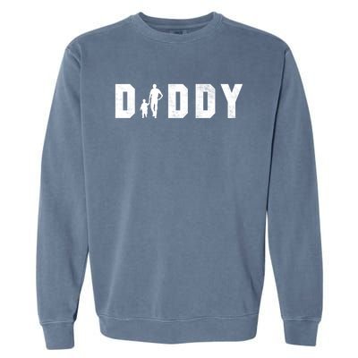 Cute The Word Daddy Gift Garment-Dyed Sweatshirt