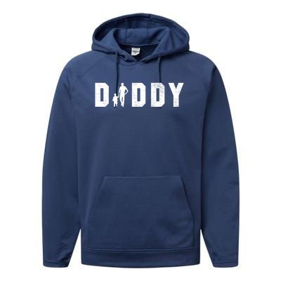 Cute The Word Daddy Gift Performance Fleece Hoodie