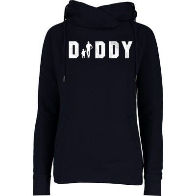 Cute The Word Daddy Gift Womens Funnel Neck Pullover Hood