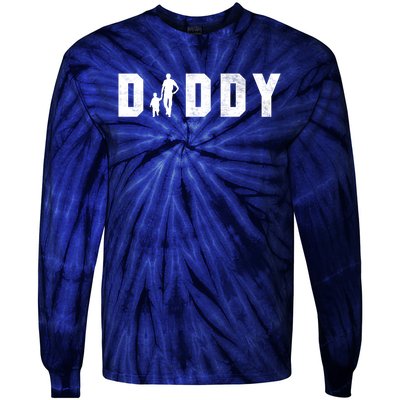 Cute The Word Daddy Gift Tie-Dye Long Sleeve Shirt