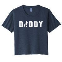 Cute The Word Daddy Gift Women's Crop Top Tee