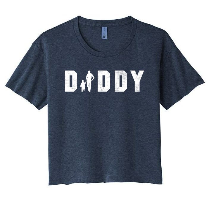 Cute The Word Daddy Gift Women's Crop Top Tee