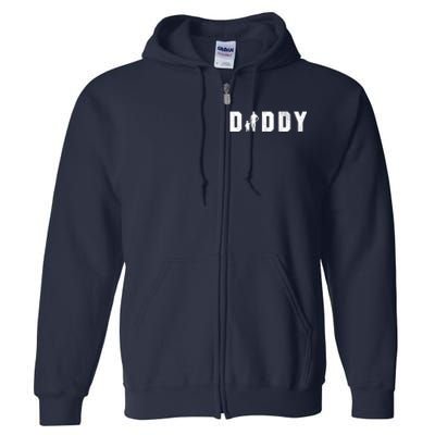 Cute The Word Daddy Gift Full Zip Hoodie