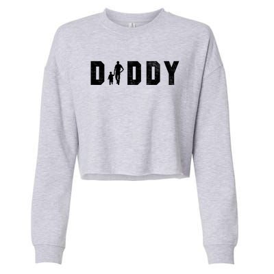 Cute The Word Daddy Gift Cropped Pullover Crew