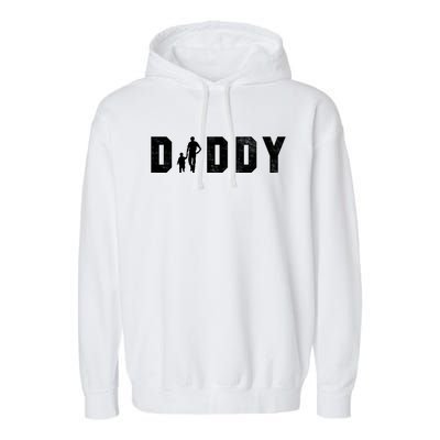 Cute The Word Daddy Gift Garment-Dyed Fleece Hoodie