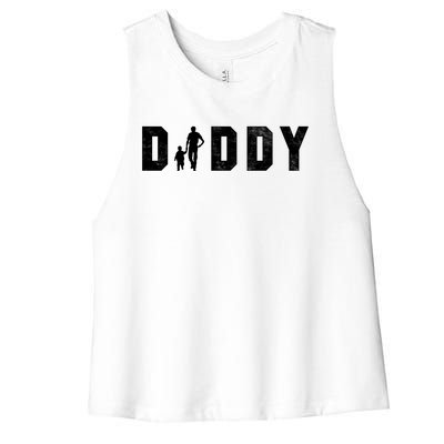 Cute The Word Daddy Gift Women's Racerback Cropped Tank