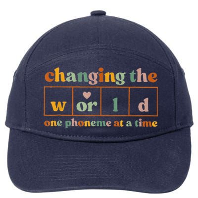 Changing The World One P.honeme At A Time 7-Panel Snapback Hat