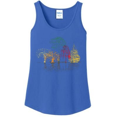 Colorful Trees Wildlife Nature Outdoor Reflection Forest Ladies Essential Tank