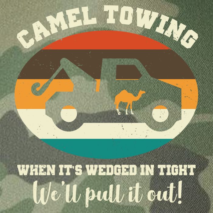 Camel Towing When It's Wedged In Tight We'll Pull It Out Legacy Tie Dye Trucker Hat