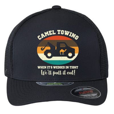Camel Towing When It's Wedged In Tight We'll Pull It Out Flexfit Unipanel Trucker Cap