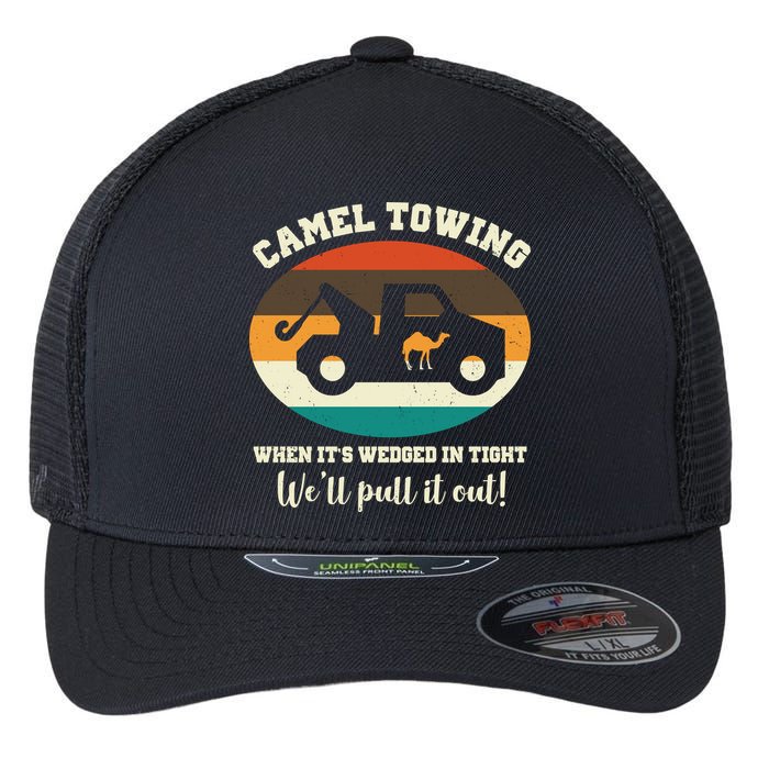 Camel Towing When It's Wedged In Tight We'll Pull It Out Flexfit Unipanel Trucker Cap