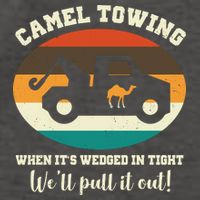 Camel Towing When It's Wedged In Tight We'll Pull It Out Vector Backpack