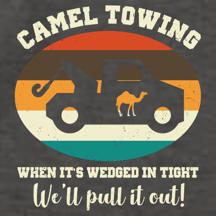 Camel Towing When It's Wedged In Tight We'll Pull It Out Vector Backpack