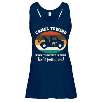 Camel Towing When It's Wedged In Tight We'll Pull It Out Ladies Essential Flowy Tank