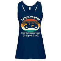 Camel Towing When It's Wedged In Tight We'll Pull It Out Ladies Essential Flowy Tank