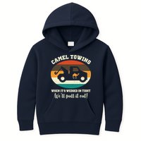 Camel Towing When It's Wedged In Tight We'll Pull It Out Kids Hoodie