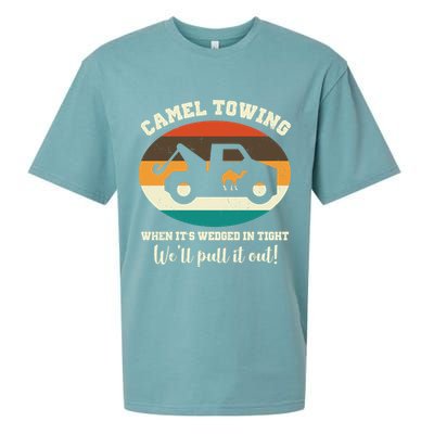 Camel Towing When It's Wedged In Tight We'll Pull It Out Sueded Cloud Jersey T-Shirt