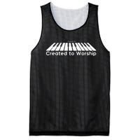 Created To Worship Piano Christian Mesh Reversible Basketball Jersey Tank