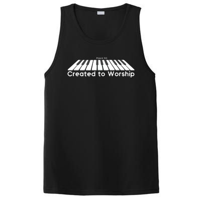 Created To Worship Piano Christian PosiCharge Competitor Tank