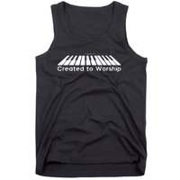 Created To Worship Piano Christian Tank Top