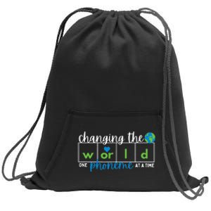 Changing The World One Phoneme At A Time Sweatshirt Cinch Pack Bag