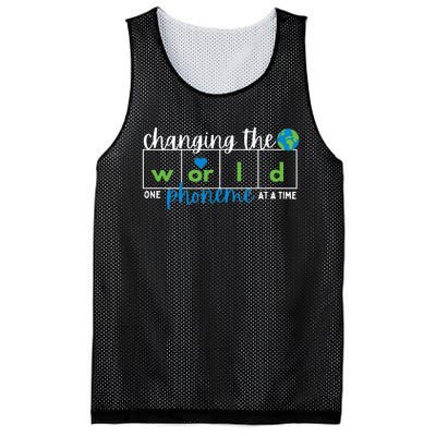 Changing The World One Phoneme At A Time Mesh Reversible Basketball Jersey Tank