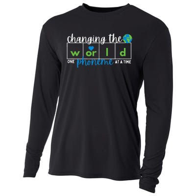 Changing The World One Phoneme At A Time Cooling Performance Long Sleeve Crew