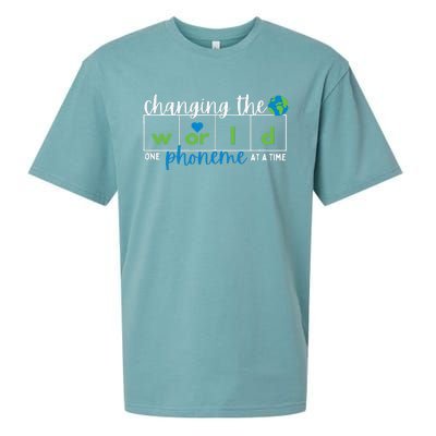 Changing The World One Phoneme At A Time Sueded Cloud Jersey T-Shirt