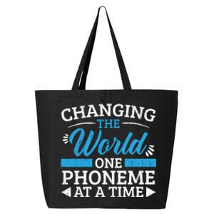 Changing The World One Phoneme At A Time Dyslexia Awareness Meaningful Gift 25L Jumbo Tote