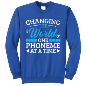 Changing The World One Phoneme At A Time Dyslexia Awareness Meaningful Gift Sweatshirt