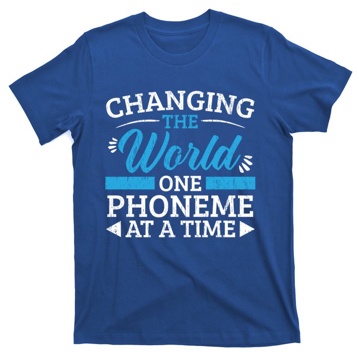 Changing The World One Phoneme At A Time Dyslexia Awareness Meaningful Gift T-Shirt