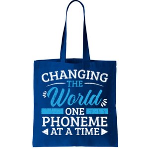 Changing The World One Phoneme At A Time Dyslexia Awareness Meaningful Gift Tote Bag