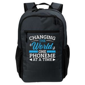 Changing The World One Phoneme At A Time Dyslexia Awareness Meaningful Gift Daily Commute Backpack