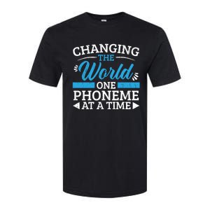 Changing The World One Phoneme At A Time Dyslexia Awareness Meaningful Gift Softstyle CVC T-Shirt