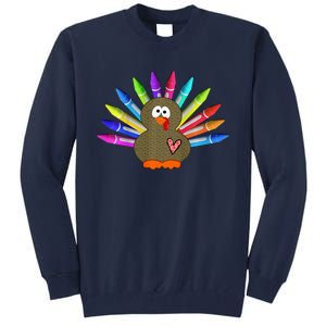 Cute Turkey With Pen Wings Nursery Tall Sweatshirt