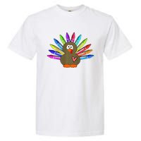 Cute Turkey With Pen Wings Nursery Garment-Dyed Heavyweight T-Shirt