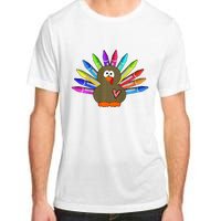 Cute Turkey With Pen Wings Nursery Adult ChromaSoft Performance T-Shirt