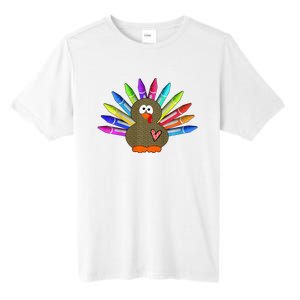 Cute Turkey With Pen Wings Nursery Tall Fusion ChromaSoft Performance T-Shirt