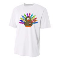 Cute Turkey With Pen Wings Nursery Performance Sprint T-Shirt