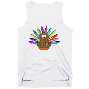 Cute Turkey With Pen Wings Nursery Tank Top