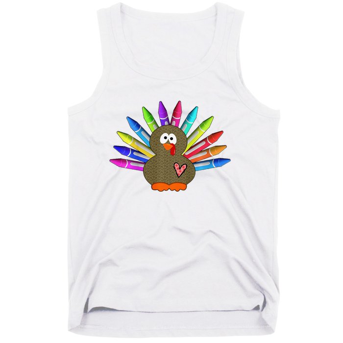 Cute Turkey With Pen Wings Nursery Tank Top